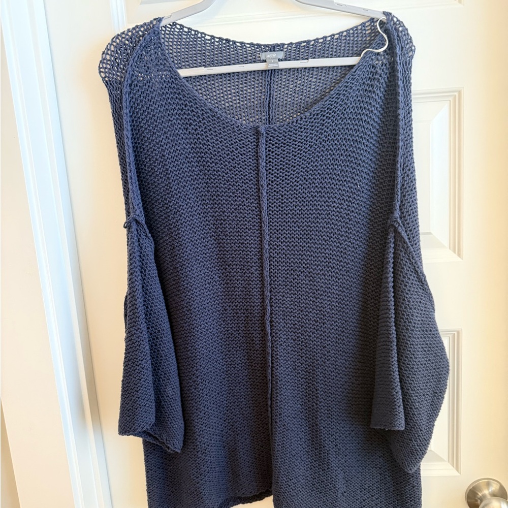 Aerie Deep Blue Knit Cardigan